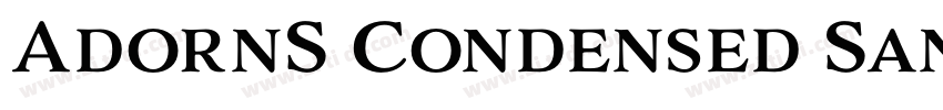 AdornS Condensed San字体转换